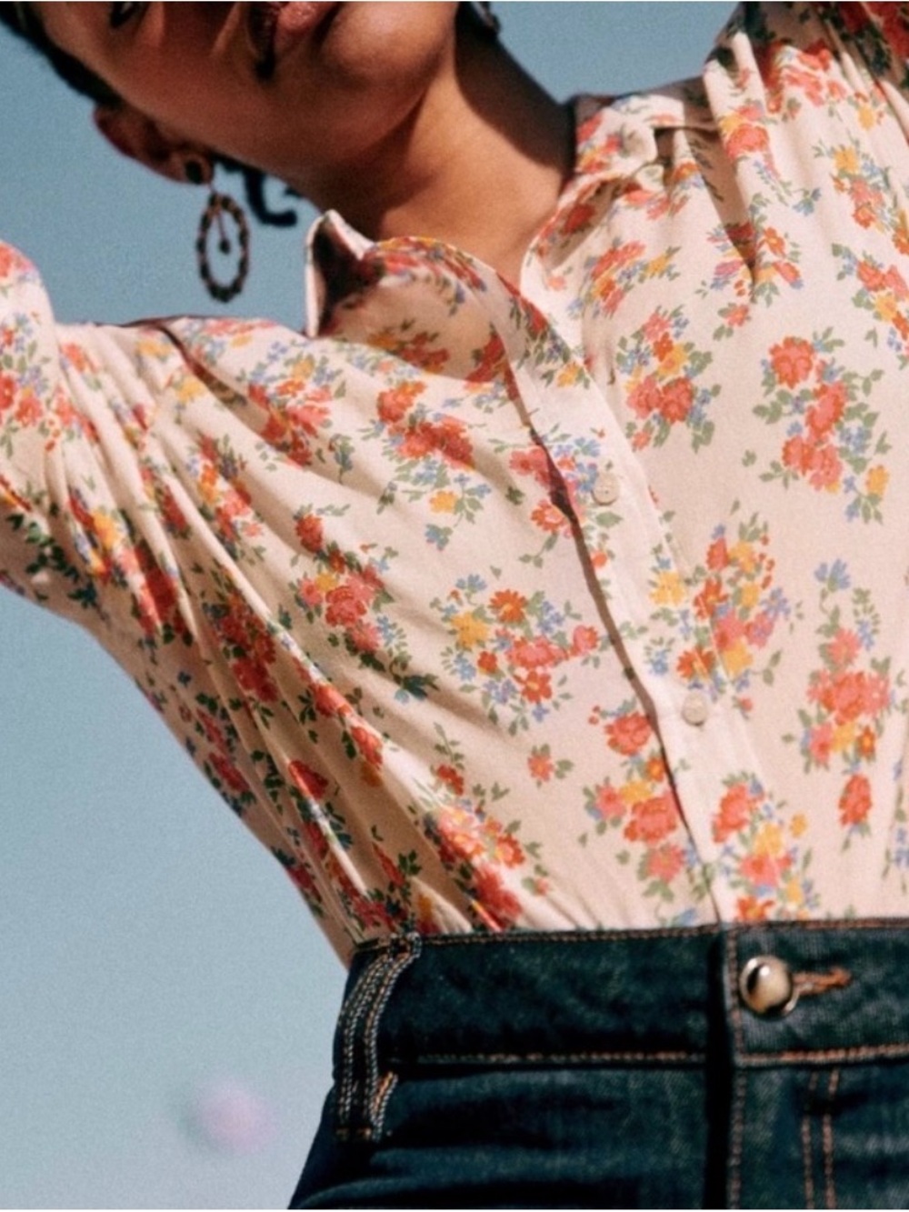 Sezane Ann Secret Garden Shirt - Picture 2 of 3